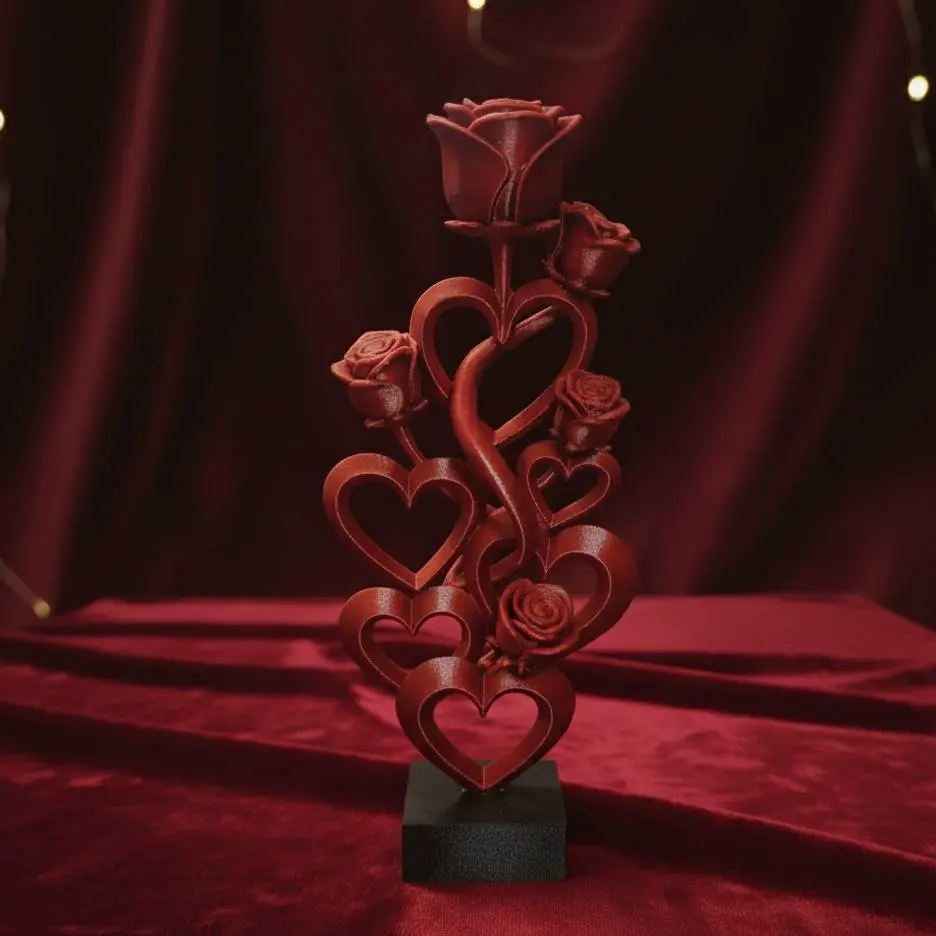 Source preview of the Love valentines day roses 3D model by Valo