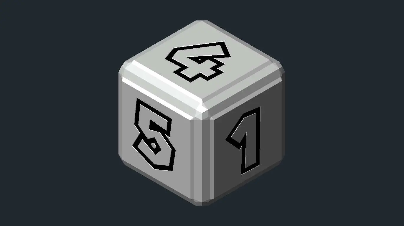 Bronvoorbeeld van het 3D-model Mario Party Die Block door JussChuck