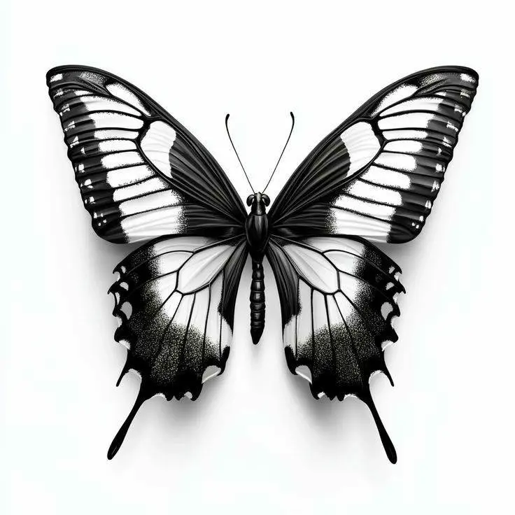 Source preview of the mariposa black 3D model by 🌵cactus 001