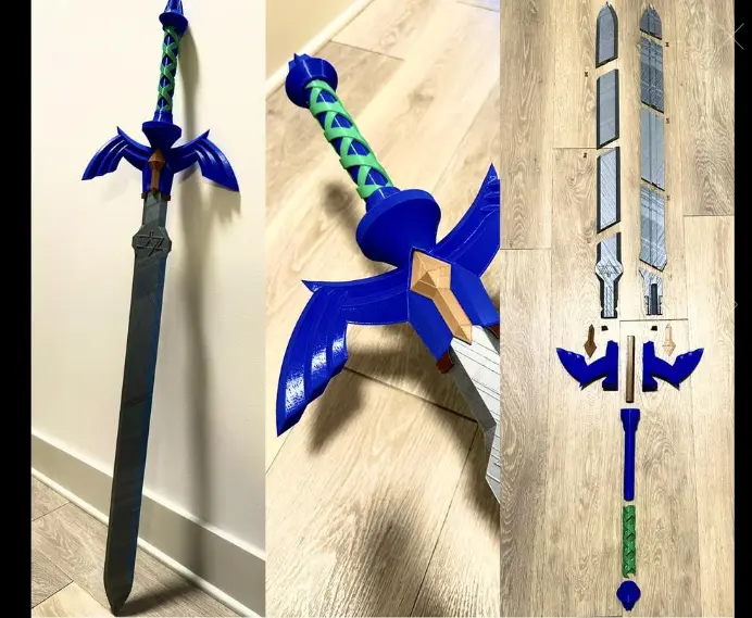Source preview of the MASTER Sword (No glue, assembles smooth) 3D model by IEATKIDSURMOM21