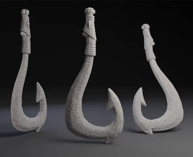 Bronvoorbeeld van het 3D-model Maui Hook door user6613420689