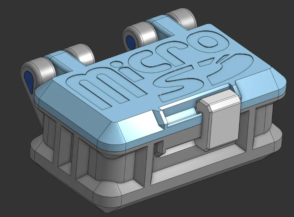 Source preview of the Micro SD Box Case 3D model by Ekyz Lopez