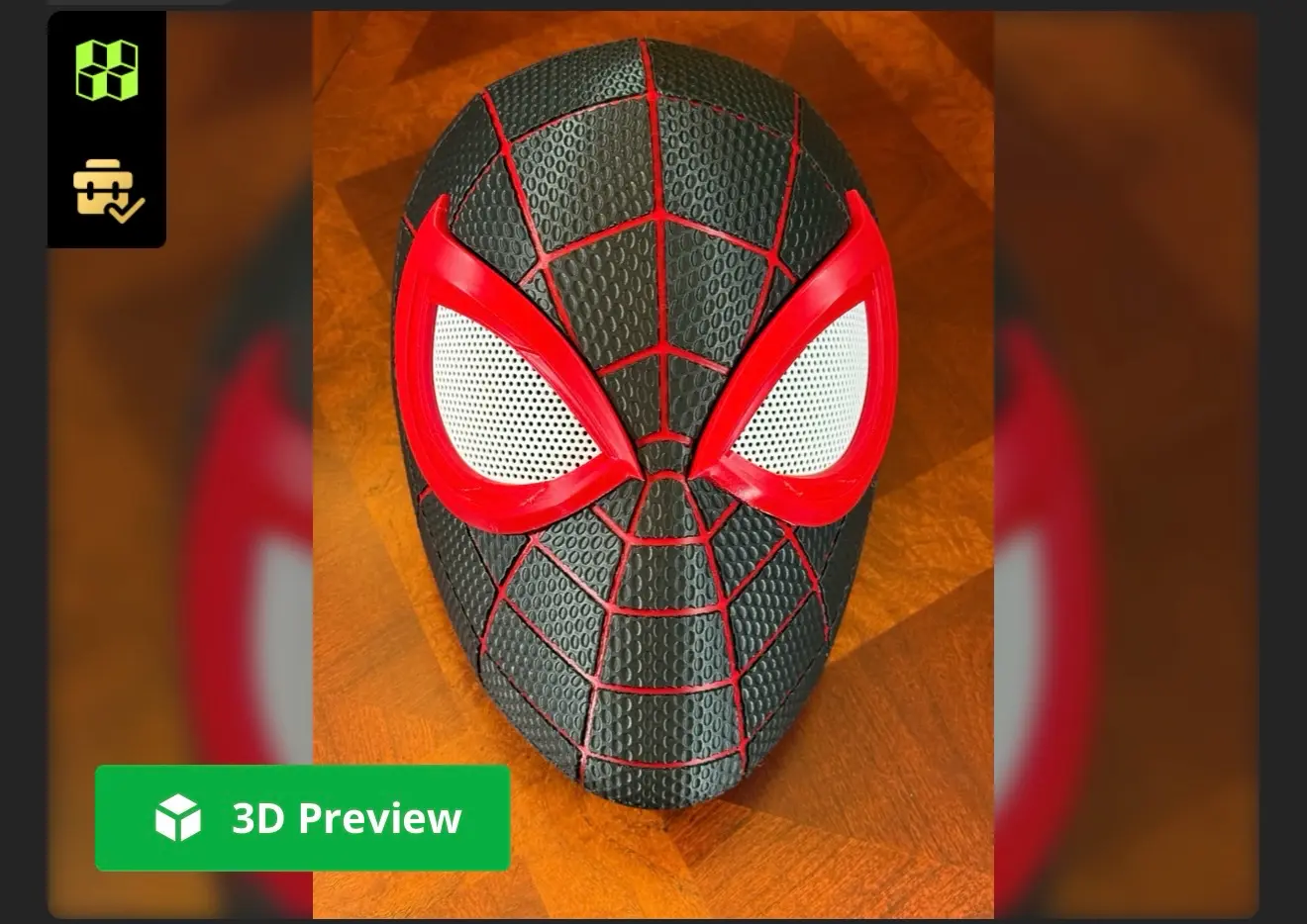 Bronvoorbeeld van het 3D-model Miles Morales mask door user6712512394Kitche