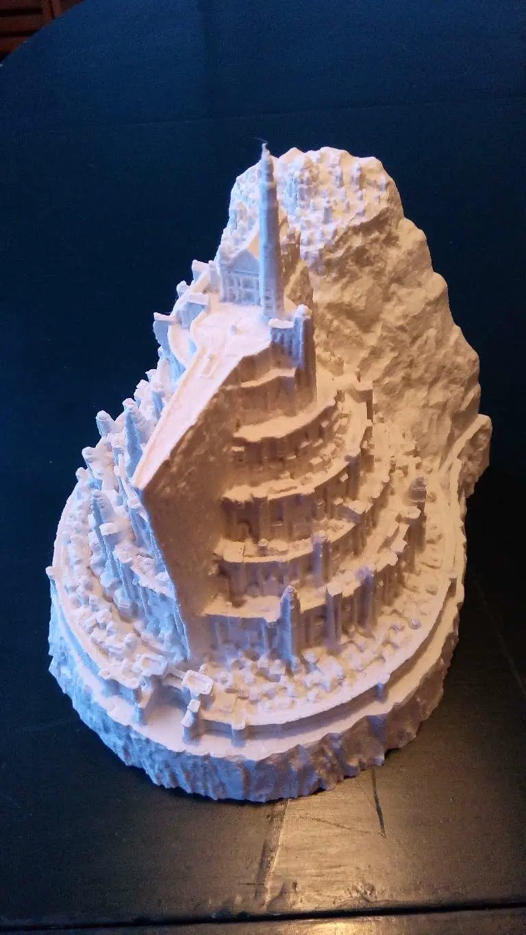 Source preview of the minas tirith LOTR 3D model by Fernando Nuñez
