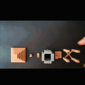 Bronvoorbeeld van het 3D-model Minecraft Village House door Layer Lab