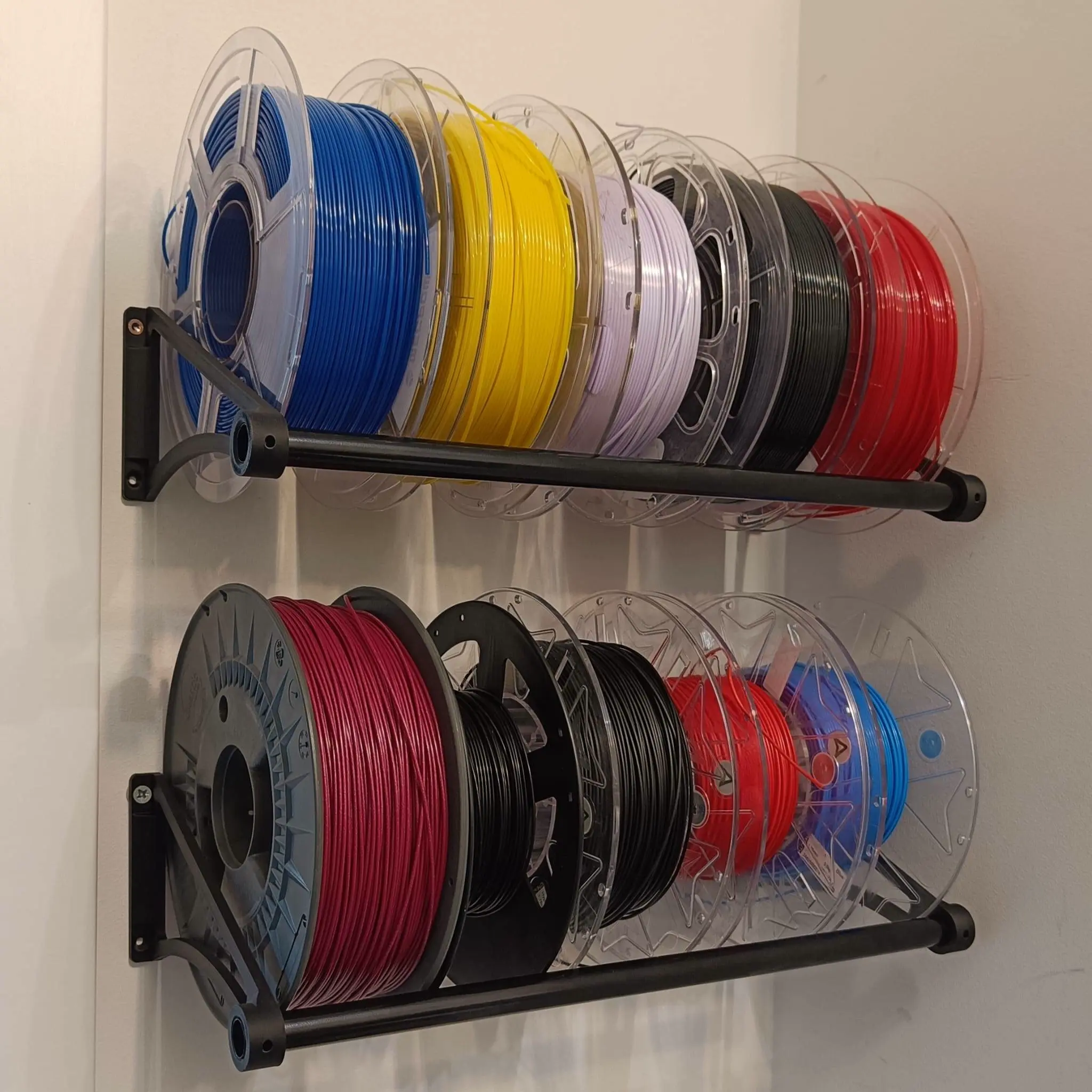 Source preview of the Minimalistic spool shelf (16mm pipe) 3D model by Kamil Sokalski