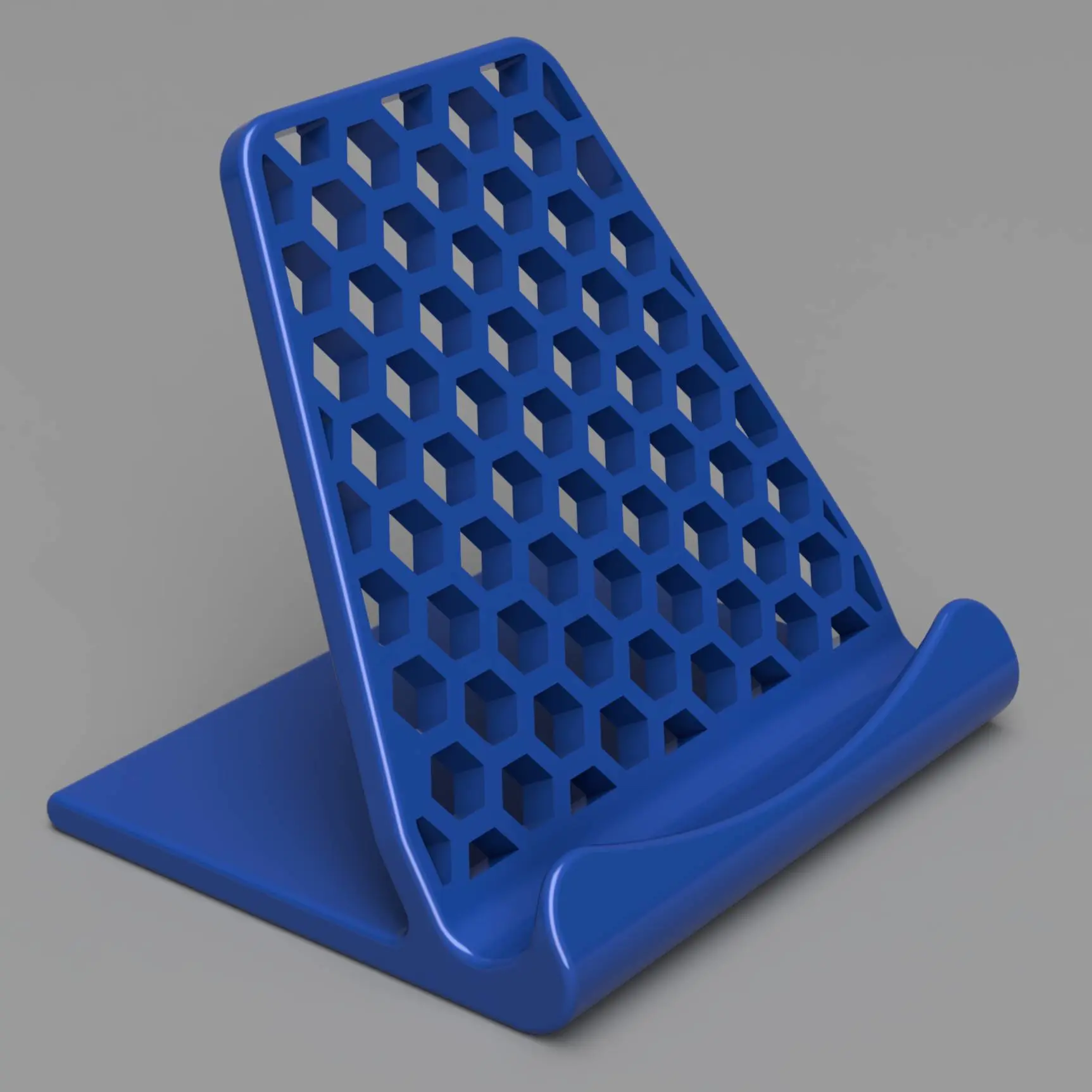 Source preview of the Mobile phone stand 3D model by Jakub Lattenberg