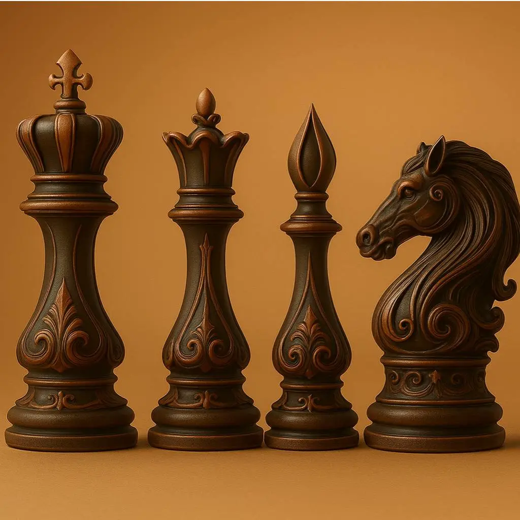 Bronvoorbeeld van het 3D-model Modern Chess Set door OcrAm3d
