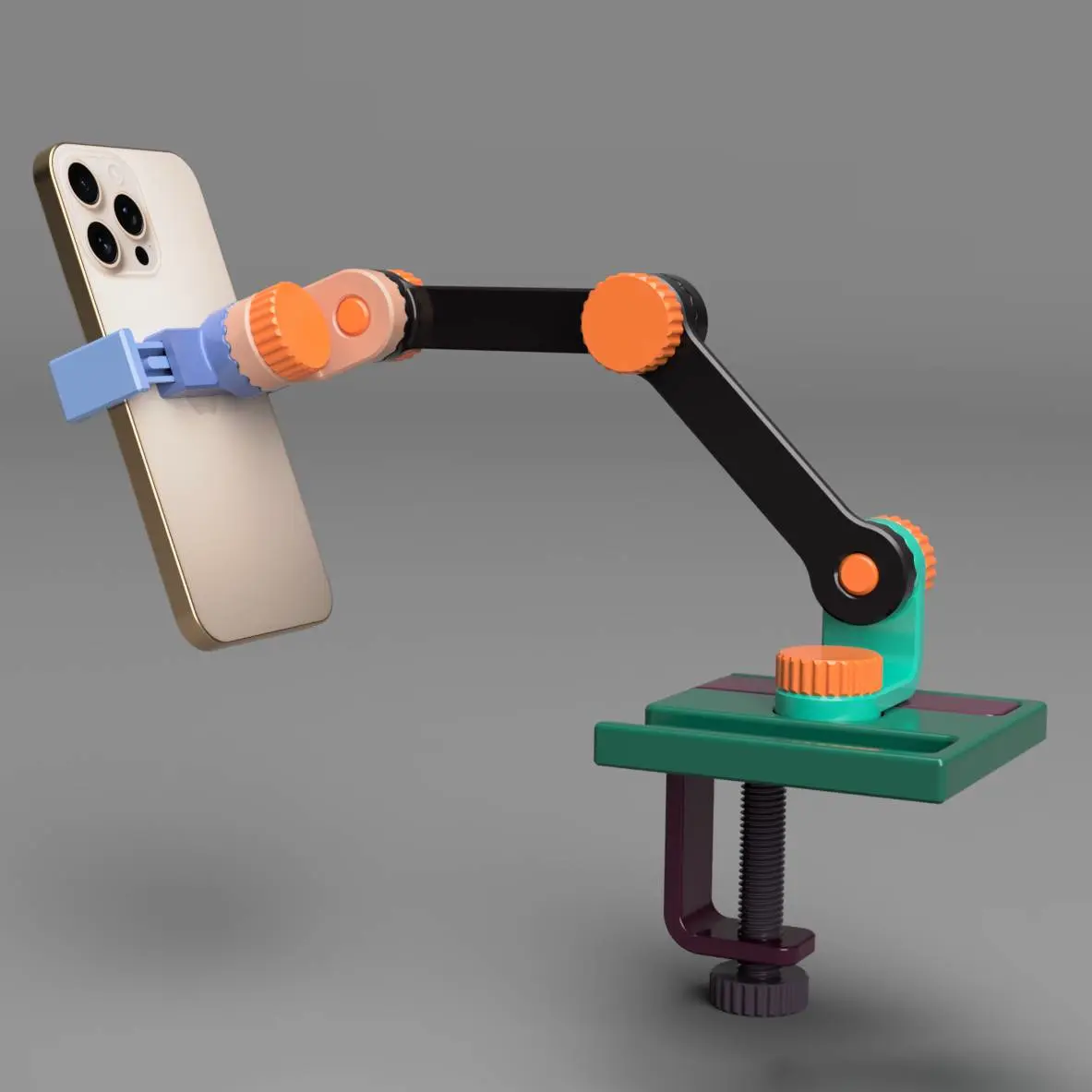 Bronvoorbeeld van het 3D-model Multifunctional Arm (Phone holder) door Jakub Lattenberg