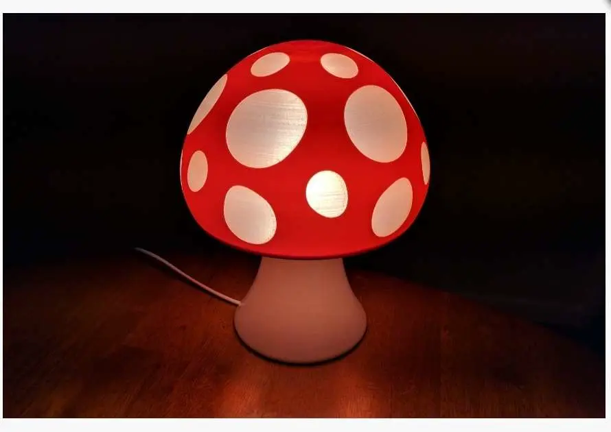 Bronvoorbeeld van het 3D-model mushroom light door frank3Dmodel