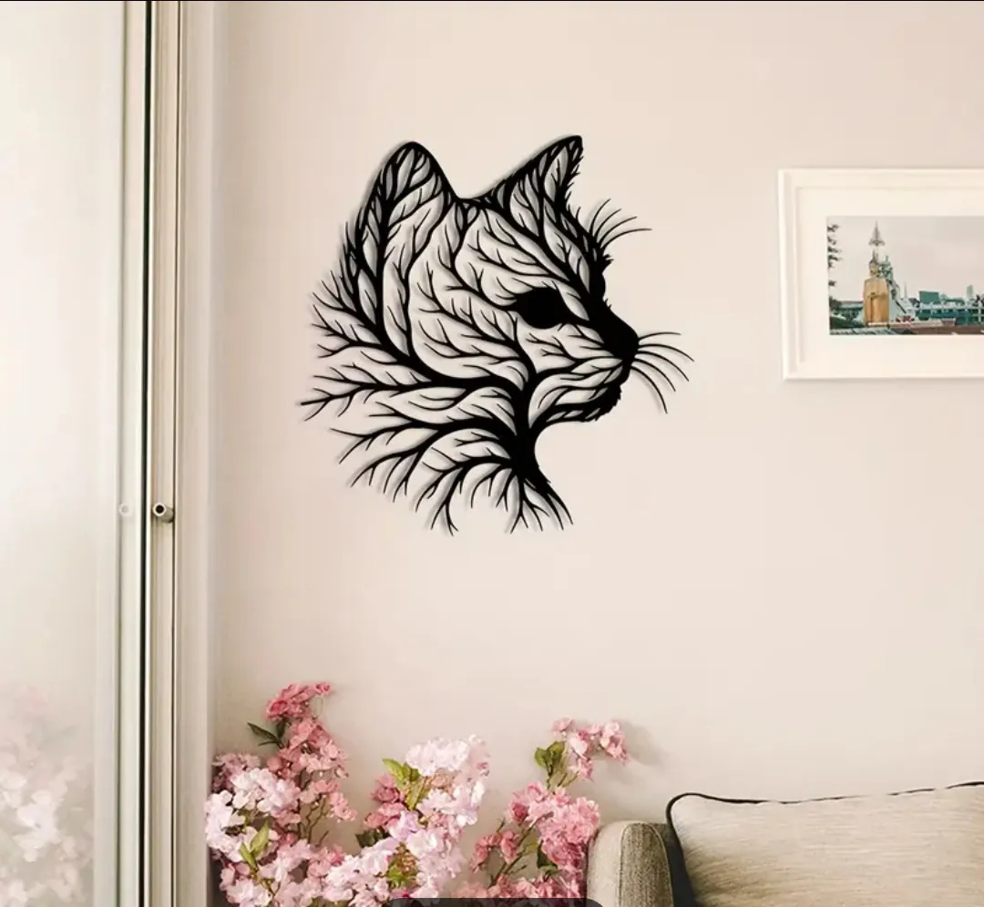 Source preview of the NatureCat Wall Decor 3D model by Carperone