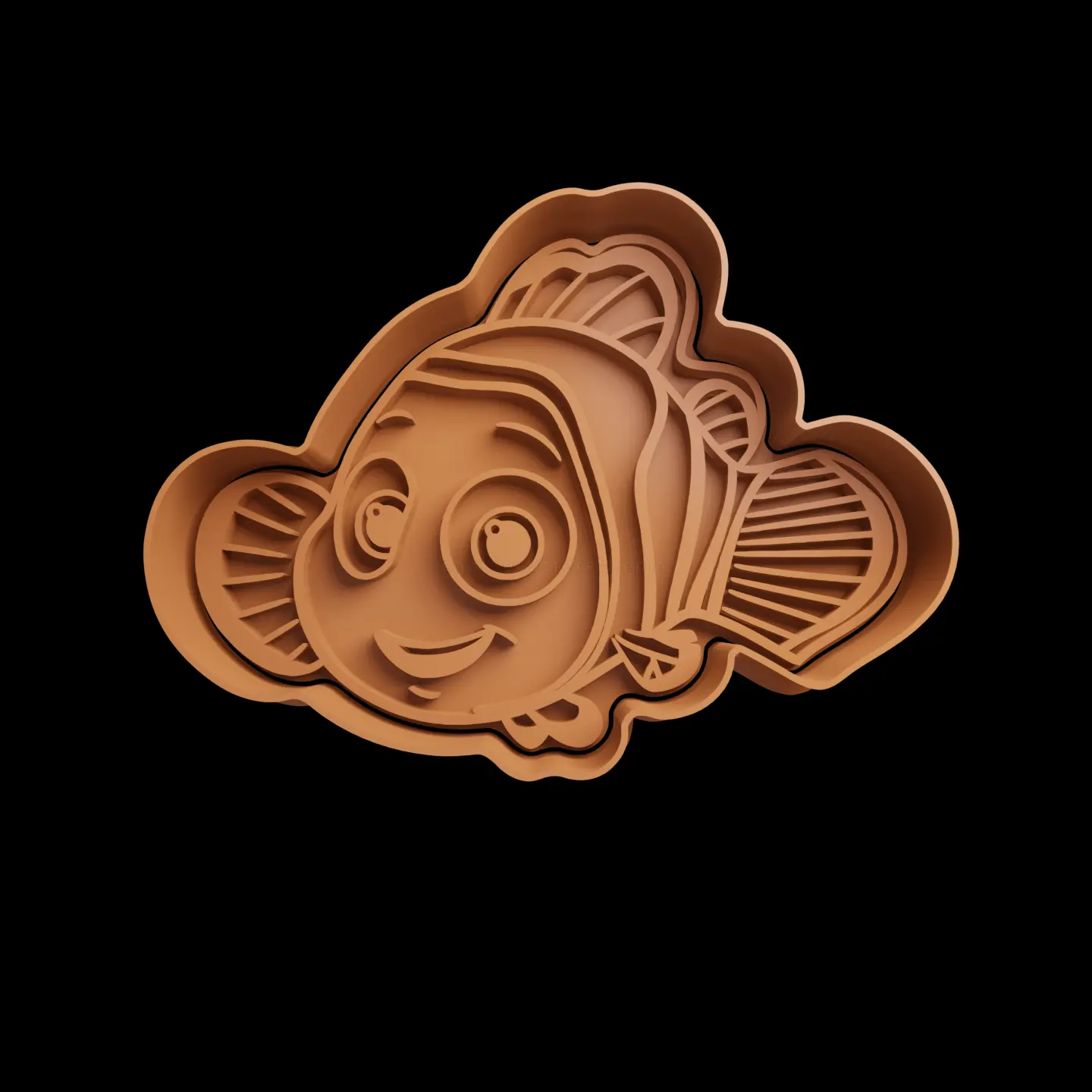Source preview of the NEMO COOKIE CUTTER FREE 3D model by Cookie Cutters STL