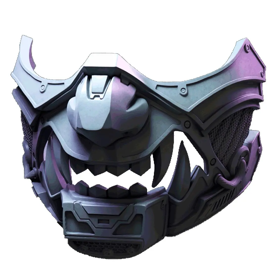 Bronvoorbeeld van het 3D-model Neon mask door 3DMinimalistprints