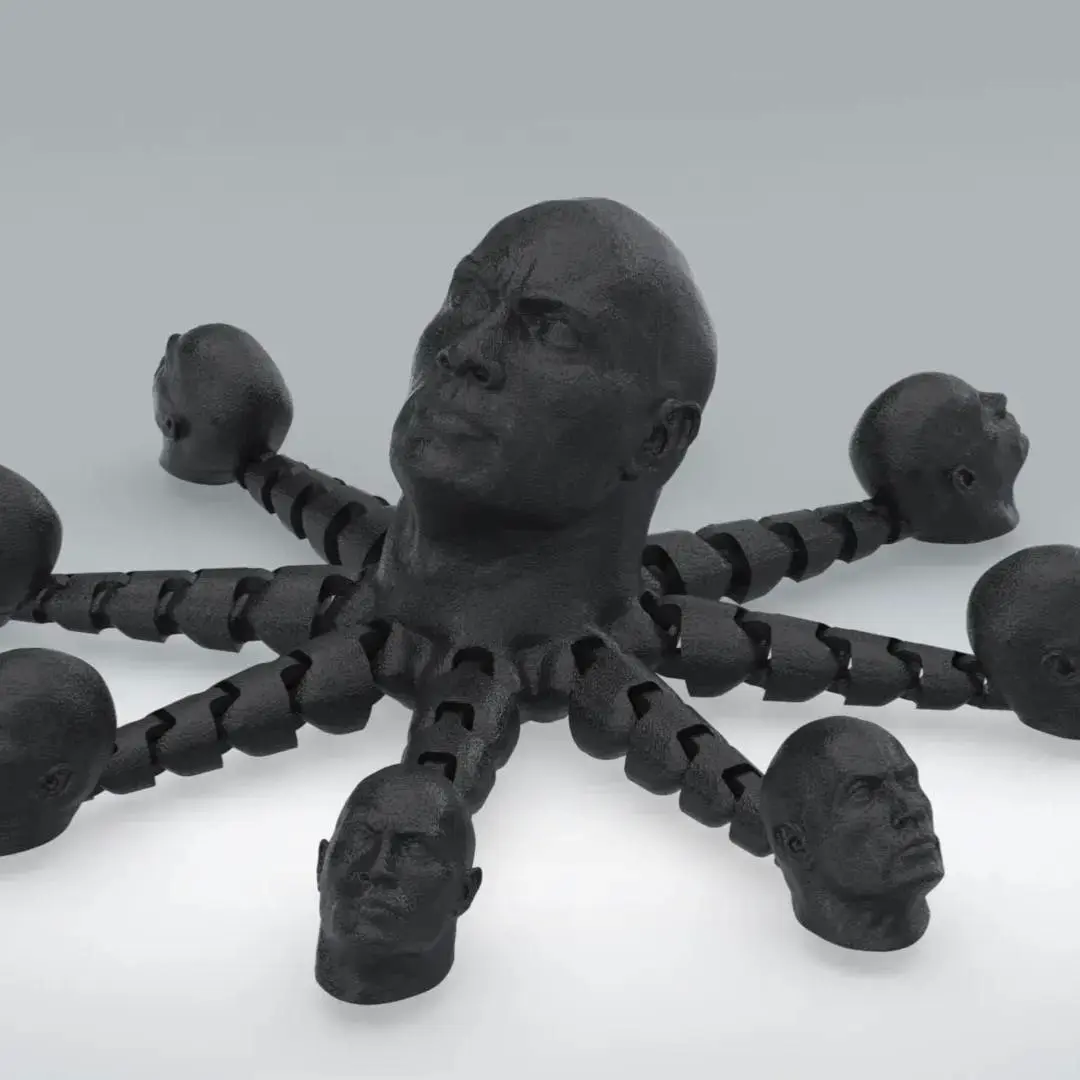Bronvoorbeeld van het 3D-model octo rocktopus door albiprints