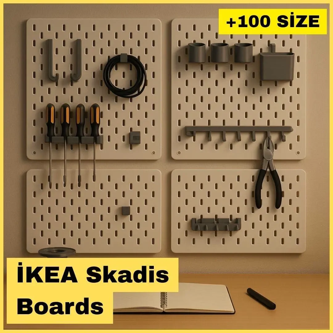 Bronvoorbeeld van het 3D-model Organizer compatible with IKEA SKÅDIS door Arda Tohumoğlu (Arda TML)
