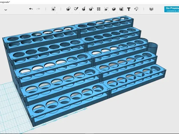 Bronvoorbeeld van het 3D-model Paint organizer door Awoken