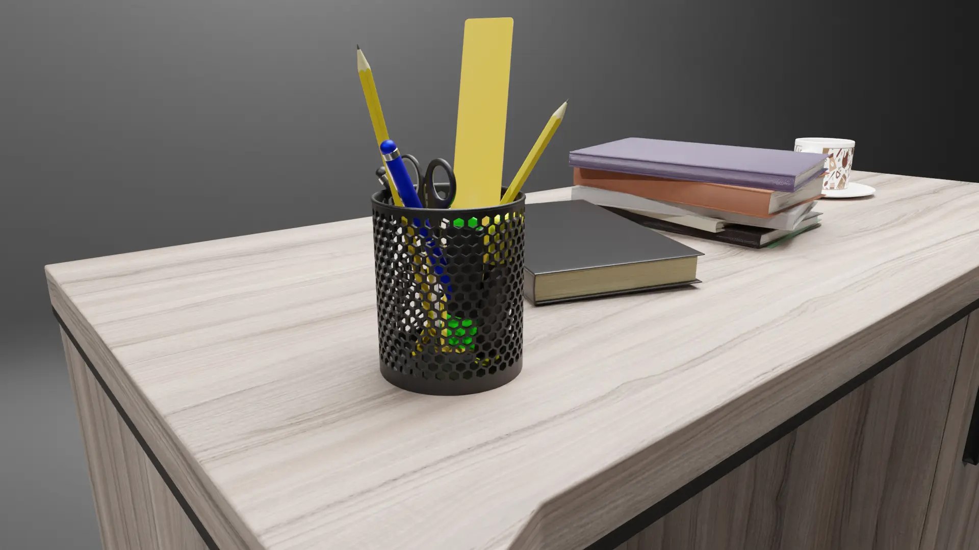 Bronvoorbeeld van het 3D-model Pencile holder door BehNoor3D