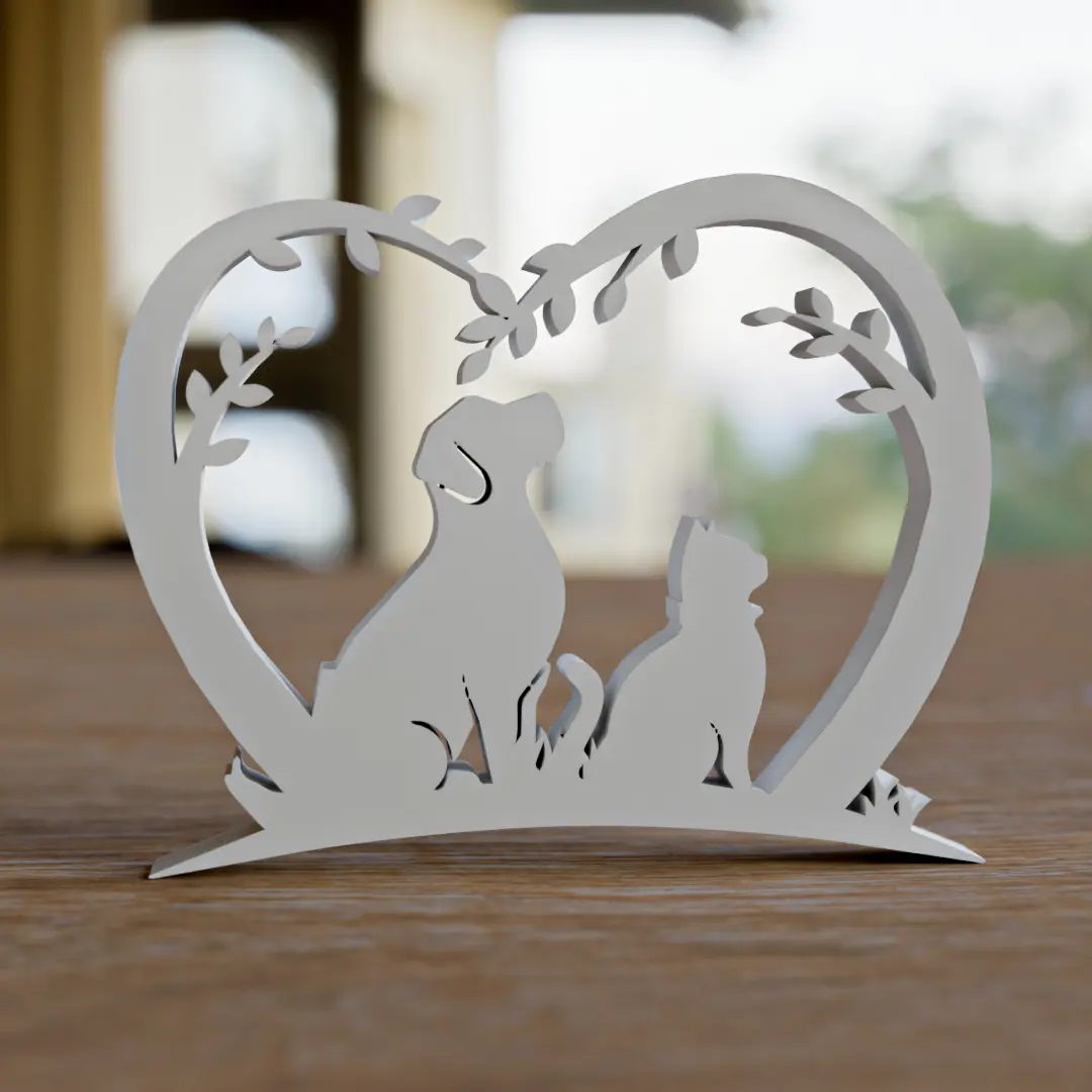 Bronvoorbeeld van het 3D-model Pets Ornament door Matb3d