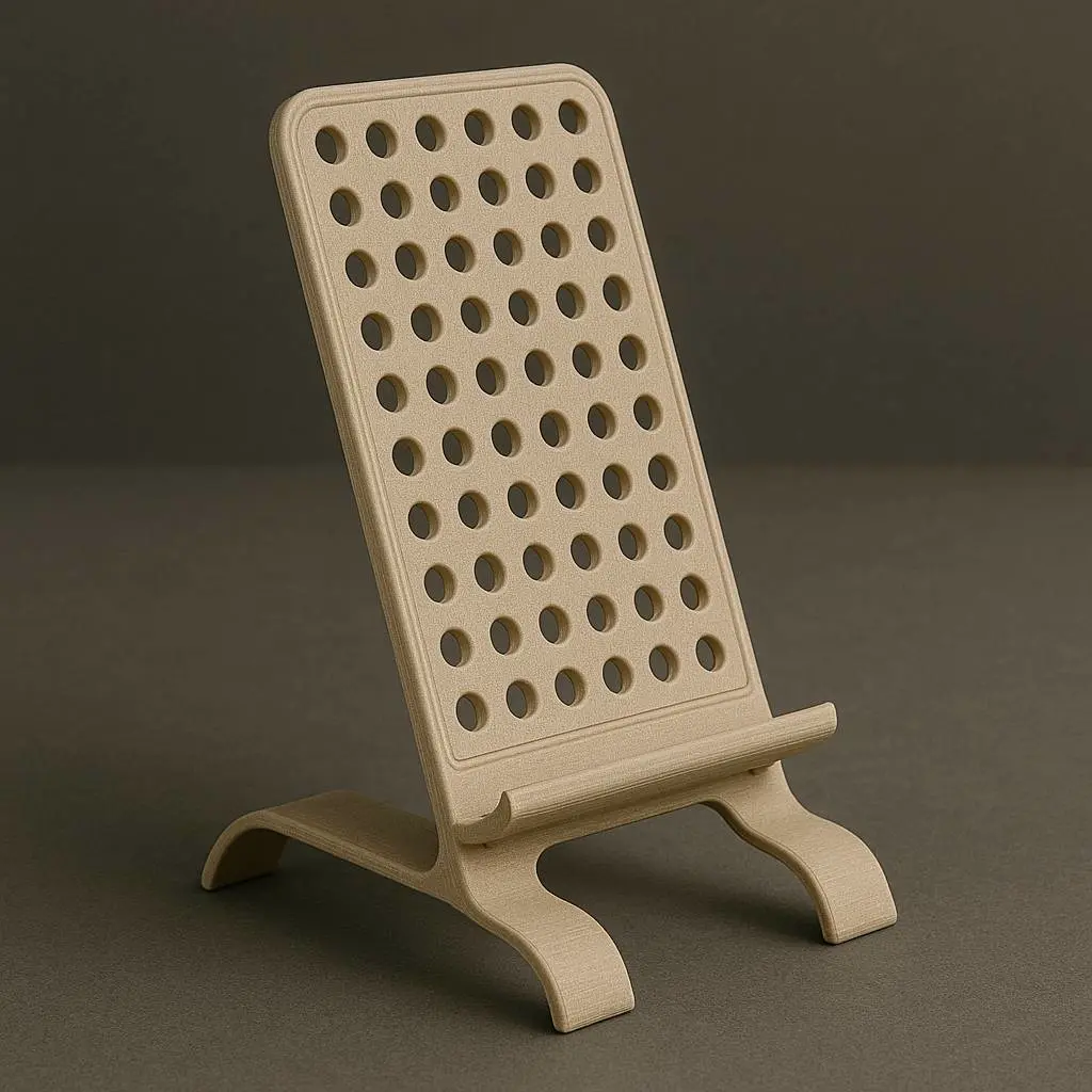 Bronvoorbeeld van het 3D-model PHONE HOLDER STAND CHARGER door 2BRB Design