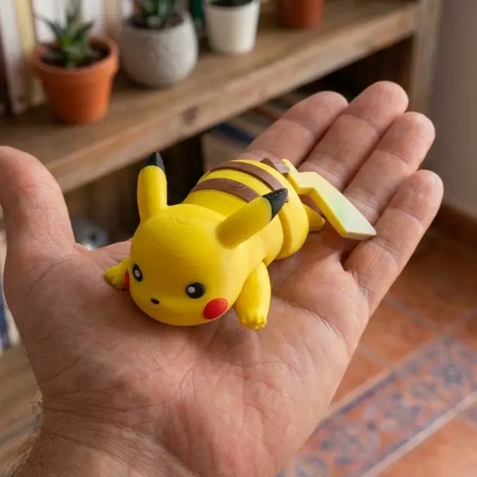 Bronvoorbeeld van het 3D-model Pikachu Articulated Full Color - Keychain door Dani13