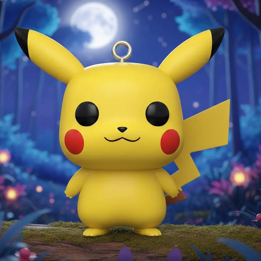 Bronvoorbeeld van het 3D-model pikachu keychain door Andreervs