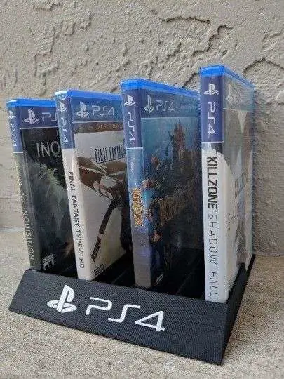 Bronvoorbeeld van het 3D-model Play Station 3/4 Game Holder door Awoken
