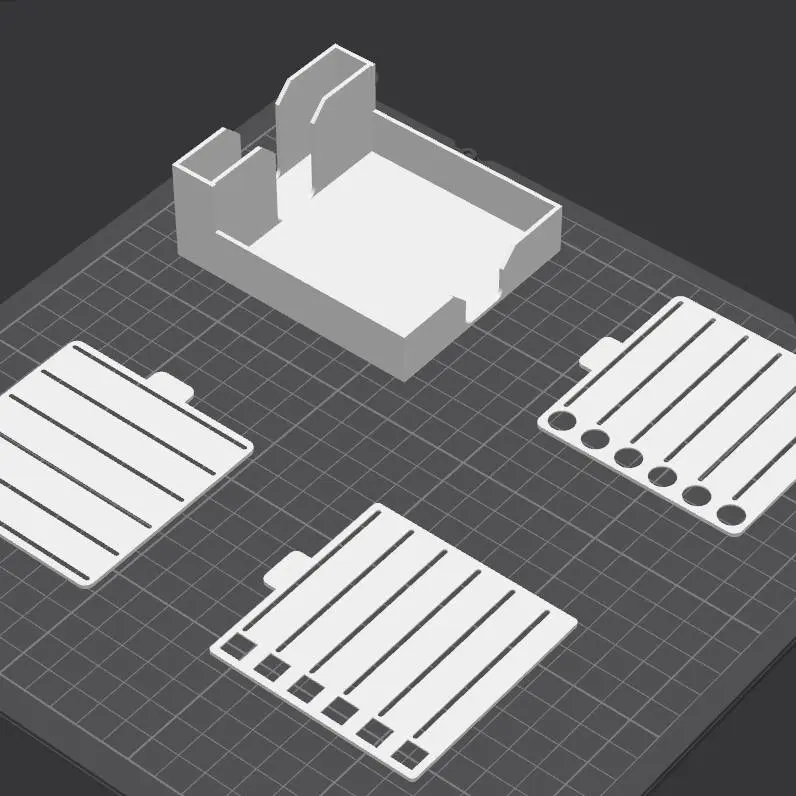 Source preview of the POSTIT NOTES STENCILS 3D model by nanoshape3d