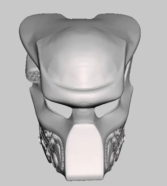 Source preview of the Predator Mask 3D model by Ethereal
