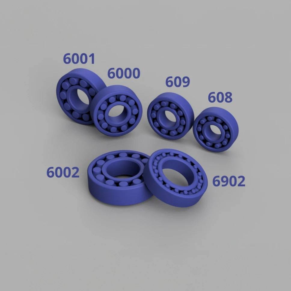 Bronvoorbeeld van het 3D-model Print in place BALL bearings door Jerryie