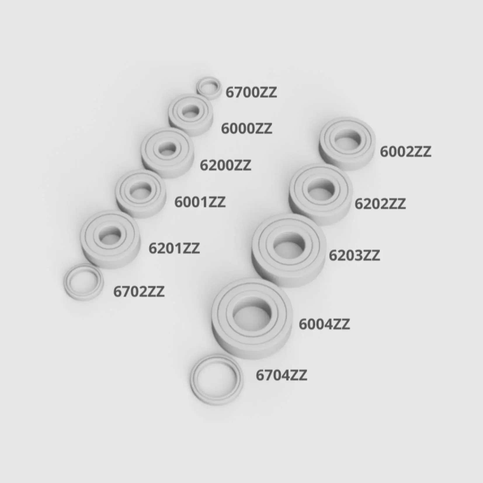 Source preview of the Print in place bearings V2 3D model by Jerryie