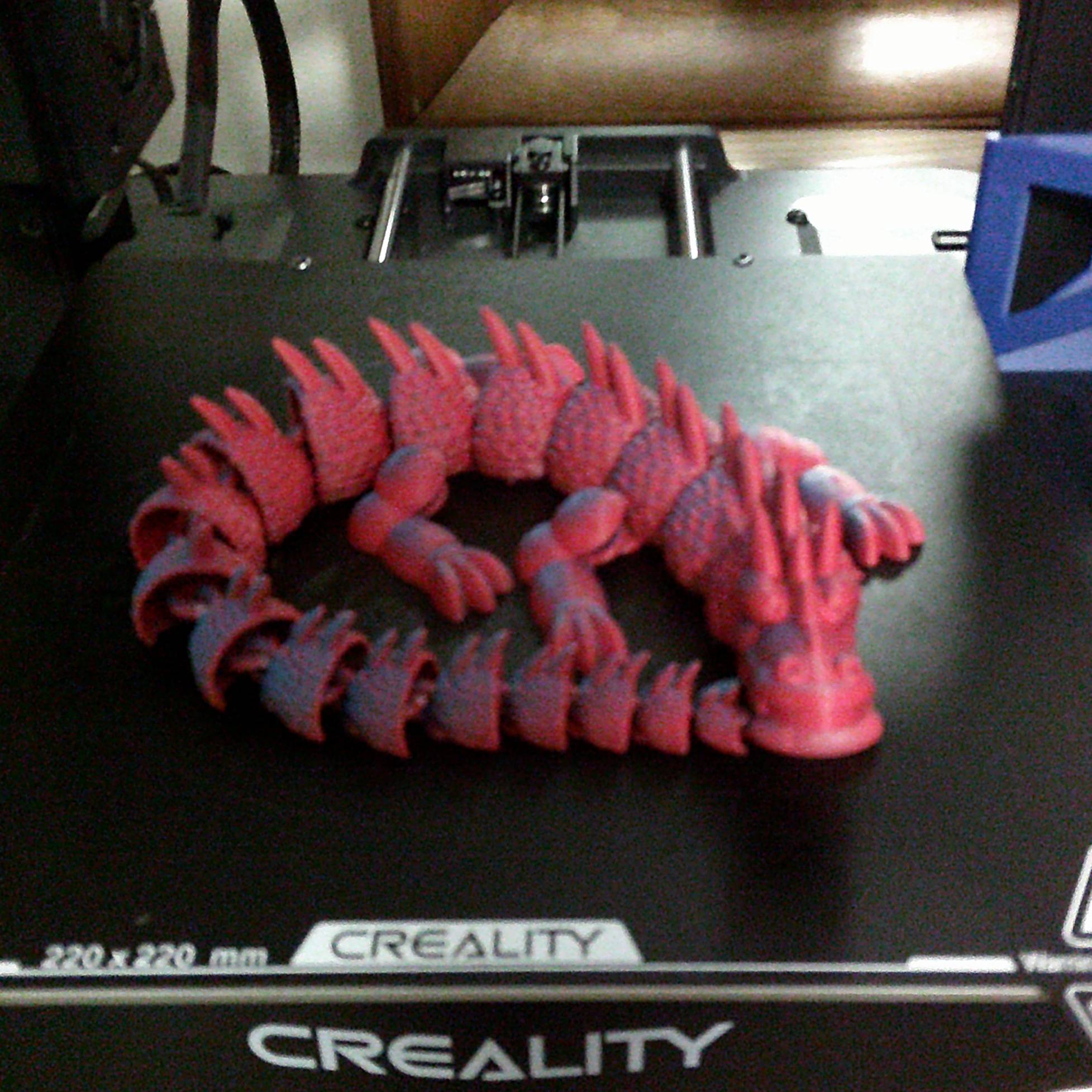Source preview of the Print in Place Dragon 3D model by Gator3D