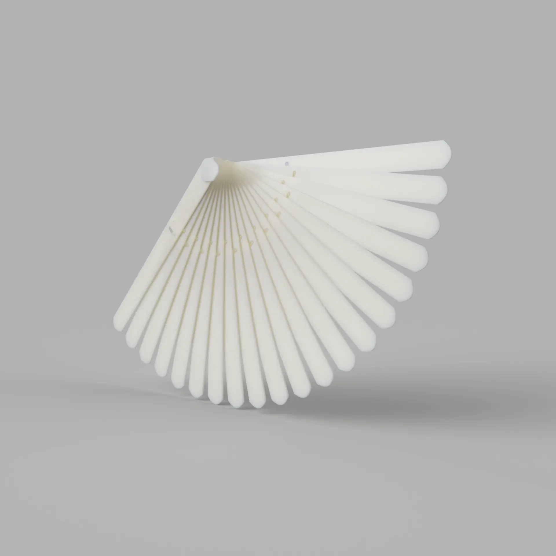 Source preview of the Print In Place Hand Fan 3D model by Jimos k
