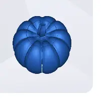Source preview of the Print in place pumpkin spider 3D model by user9899728448
