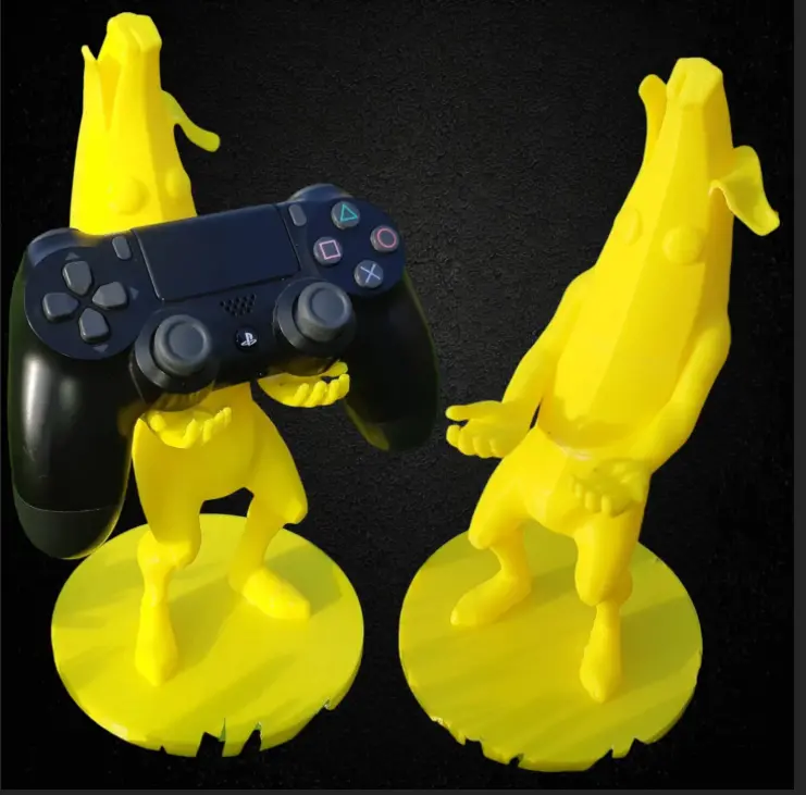 Source preview of the PS4 PS5 controller stand banana Fortnite skin 3D model by Kylian.dqn