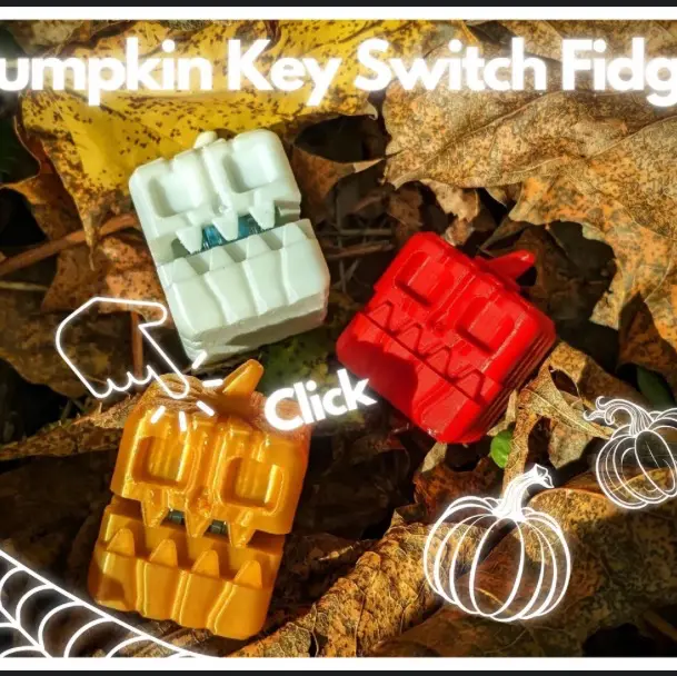 Bronvoorbeeld van het 3D-model Pumpkin Key Switch Fidget Toy door zanaju