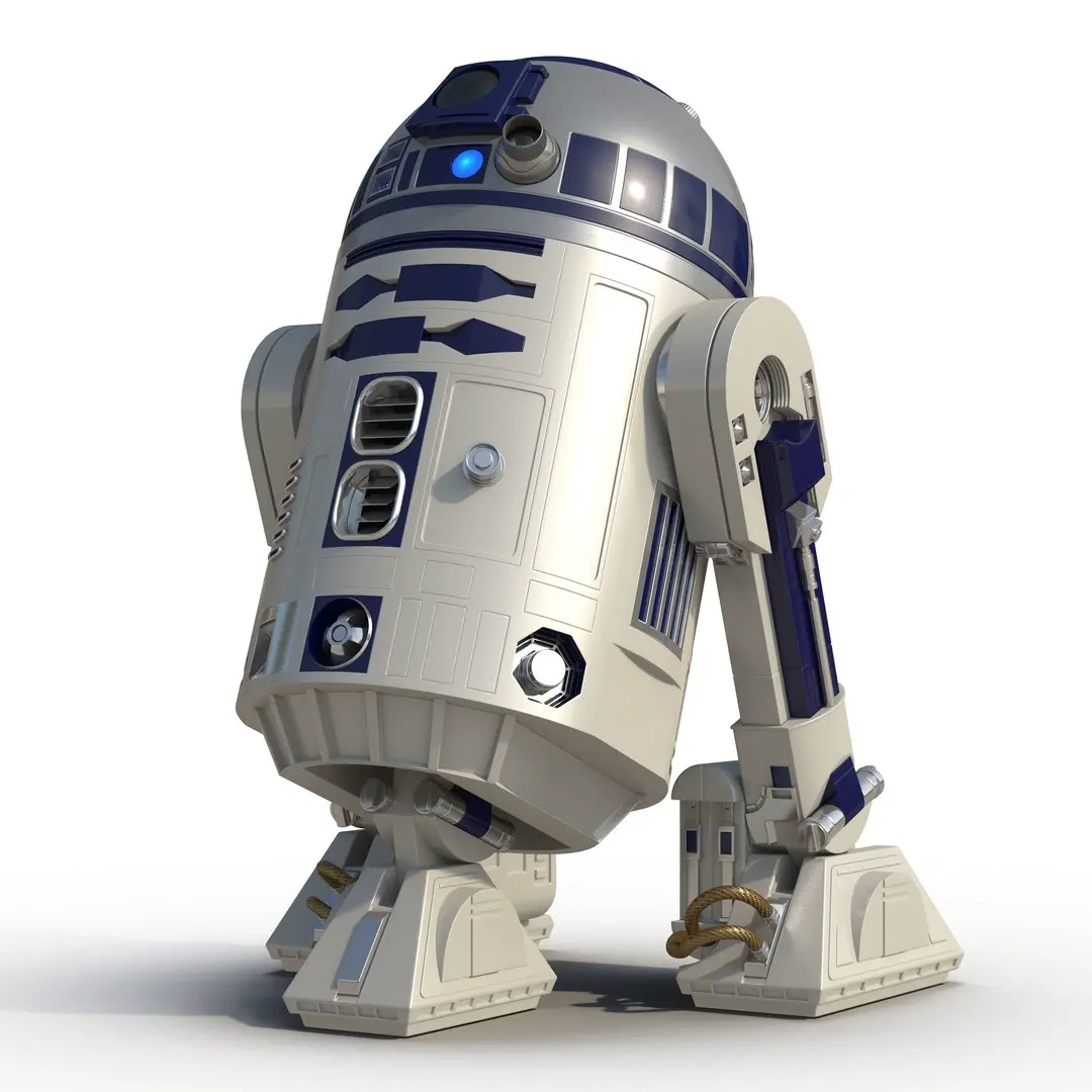 Bronvoorbeeld van het 3D-model R2D2 with pcb door Bridgemountain