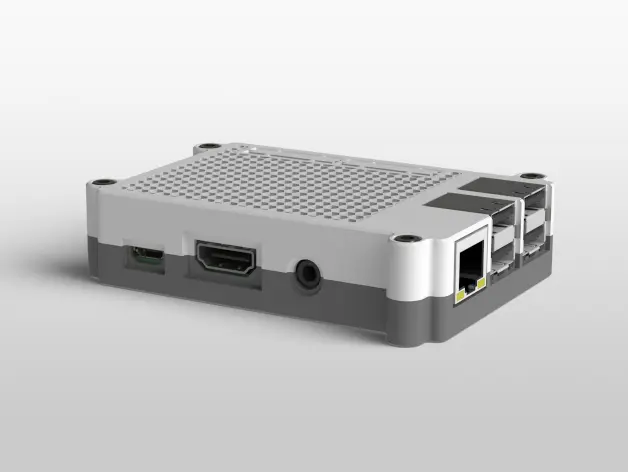 Source preview of the Raspberry Pi 3 Model B Modern Case 3D model by Un Tal Pulgar
