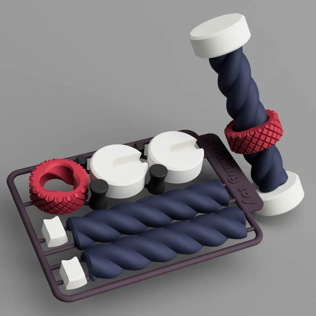 Bronvoorbeeld van het 3D-model Relaxing Toy – Kit Card door Jakub Lattenberg