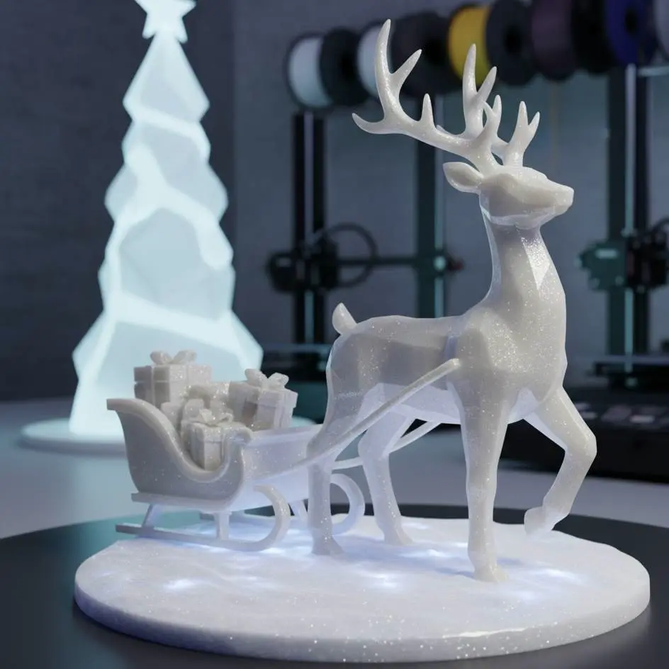 Bronvoorbeeld van het 3D-model Reno Navidad door KTPrint3D
