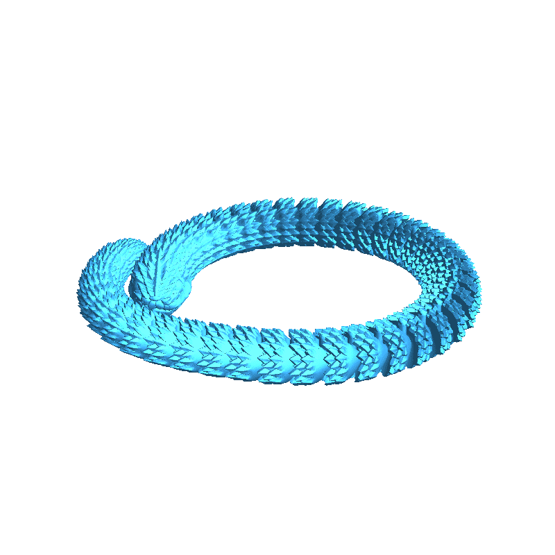 Bronvoorbeeld van het 3D-model Rock snake door Miguel185