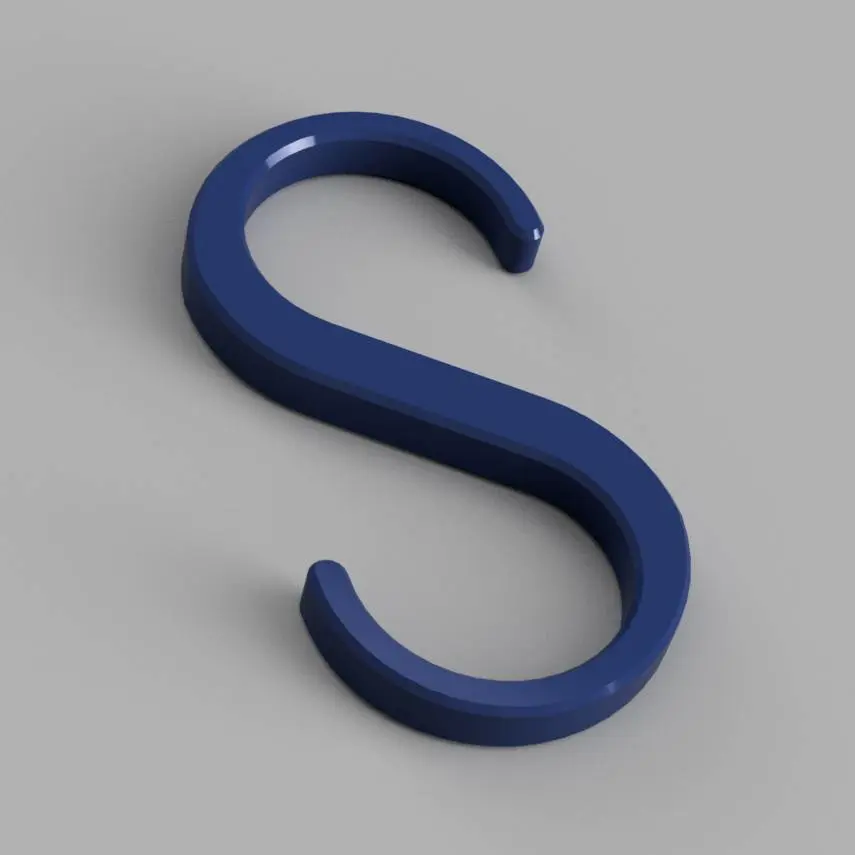Bronvoorbeeld van het 3D-model S Hook door Zaanko
