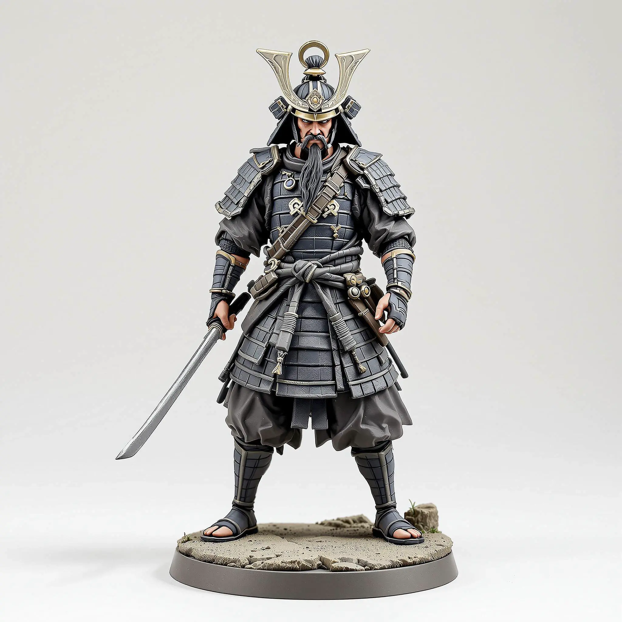 Source preview of the Samurai 3D model by DrDrew