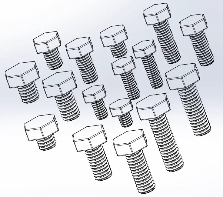 Bronvoorbeeld van het 3D-model SCREWS M4-M16 ISO 4017 (NORMAL HEX BOLT) door popeye_the_sailor_ma