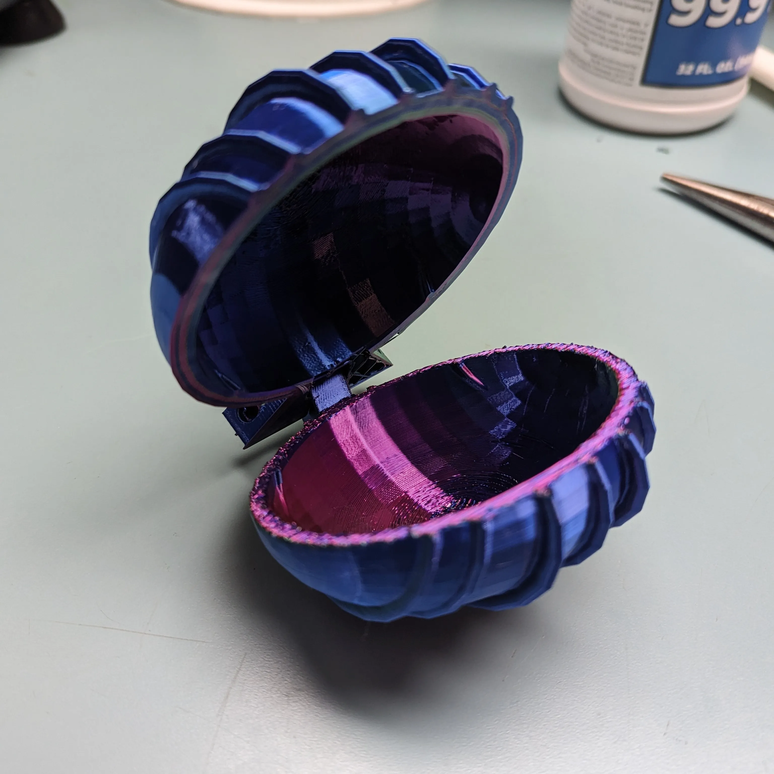 Bronvoorbeeld van het 3D-model Seashell Box door Davids IT Garage