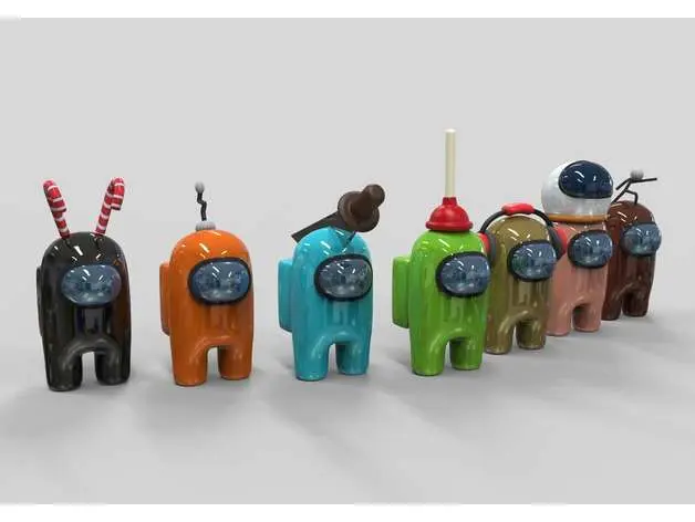 Source preview of the Set Among us 1 3D model by Rmricky2022