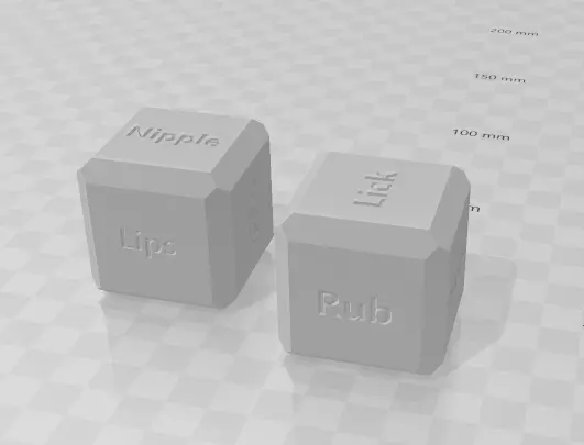 Bronvoorbeeld van het 3D-model Sexy Time Dice door Myke Michael