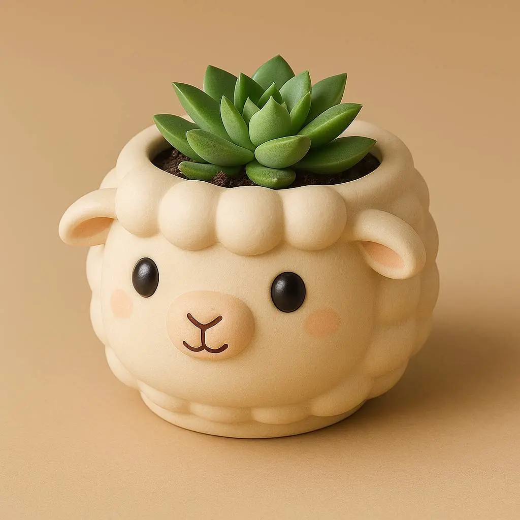 Bronvoorbeeld van het 3D-model Sheep pot planter - Sheep planter door JoacoMontagna