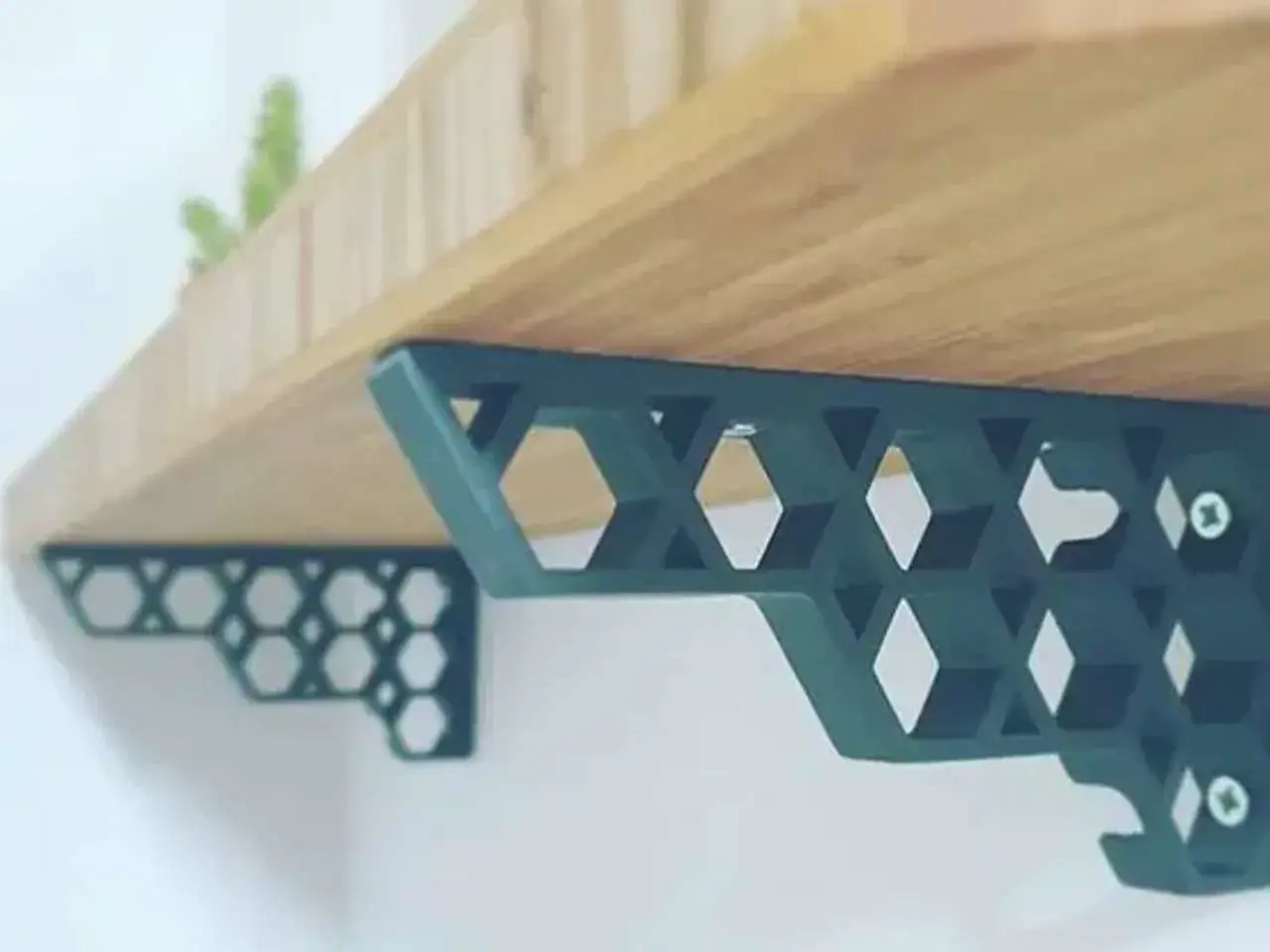 Bronvoorbeeld van het 3D-model Shelf support bracket Honeycomb
3D
 door Samlai