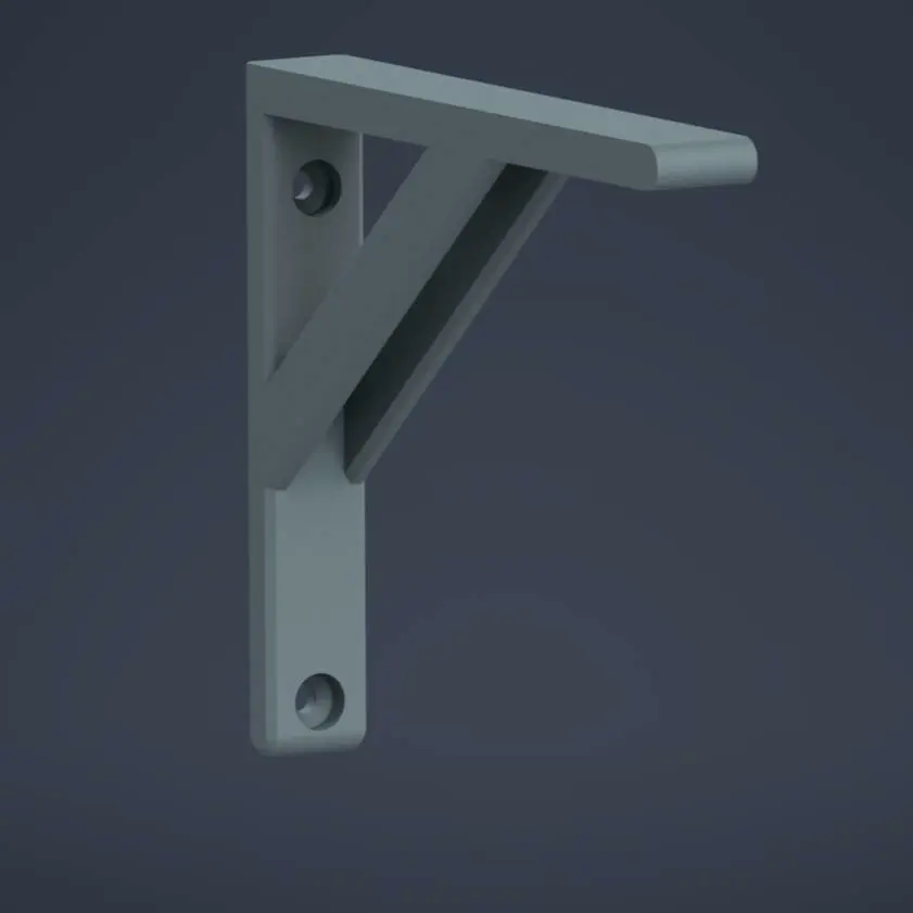 Source preview of the Shelf support bracket 3D model by CHprints_757