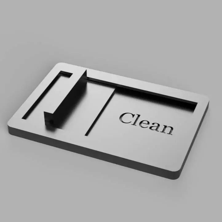 Bronvoorbeeld van het 3D-model Sign for dishes dirty/clean door David_Johnsons